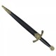 ORNAMENTAL MIDDLE AGES DAGGER, A compact medieval-inspired display piece